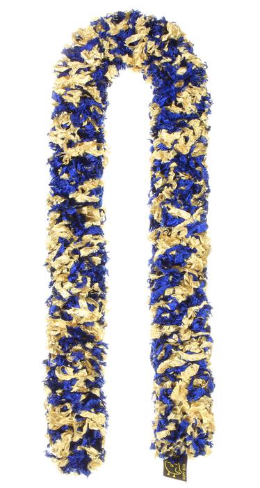 Happy Boa FeatherlessnOriginal Featherless Boa - Navy and Saints Gold