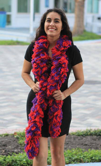 Happy Boa FeatherlessnSUPER Sized Featherless Boa - Red and Purple