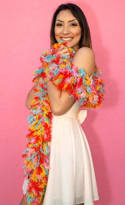 Happy Boa FeatherlessnSUPER Sized Featherless Boa - Bubble Gum