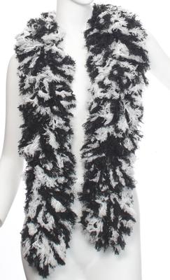 Happy Boa FeatherlessnSUPER Sized Featherless Boa - Black and White