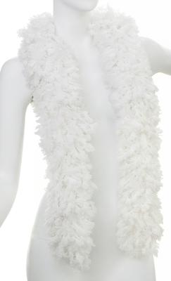 Happy Boa FeatherlessnSUPER Sized Featherless Boa - Snow White