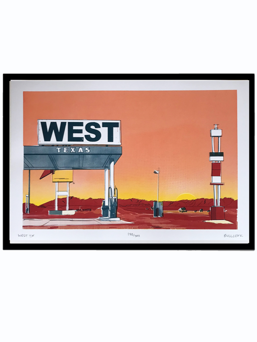 WEST TX ART PRINT