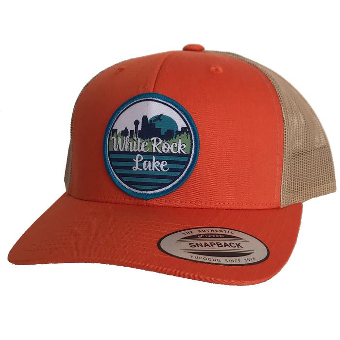 WHITE ROCK LAKE PATCHED CURVED BILL HAT