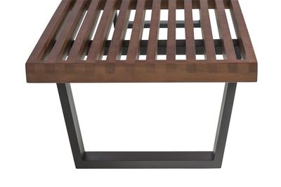 Batten Bench 72" with American Walnut Finish