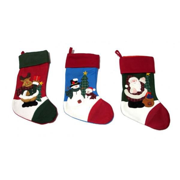 CHRISTMAS STOCKINGS ASST. 3 STYLES