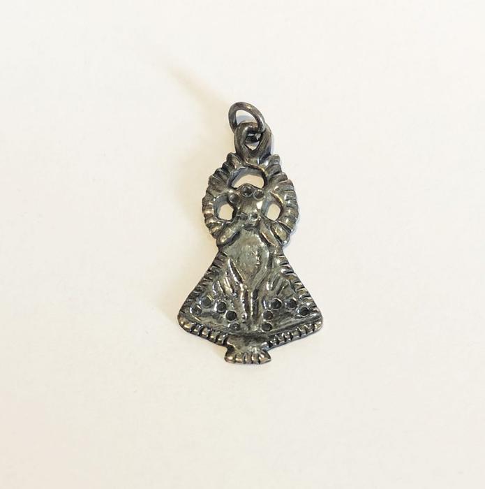 Virgen De La Soledad Sterling Silver Pendant