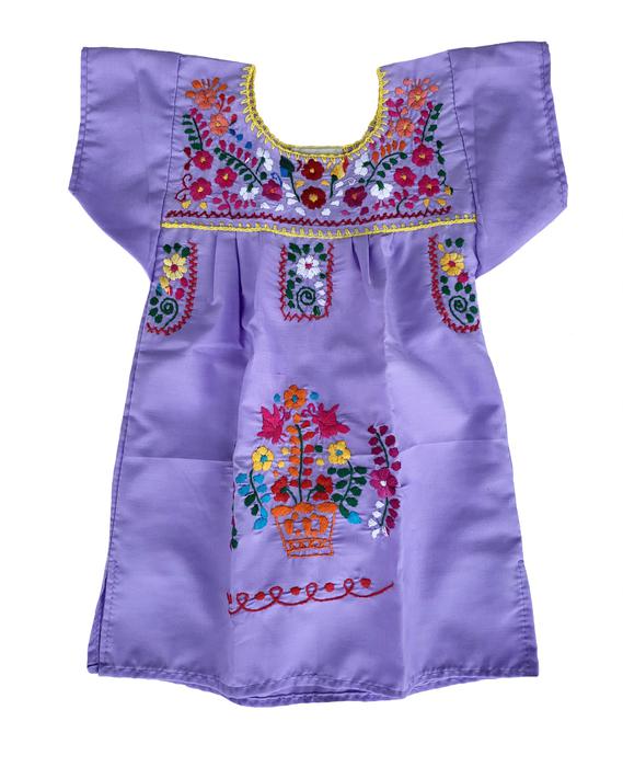Lavender Kid’s Puebla Dress