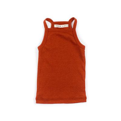 ribbed high neck tank