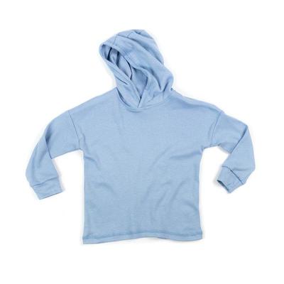 ribbed drop sleeve hoodie