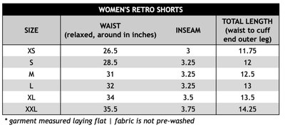 women's retro shorts | ss19