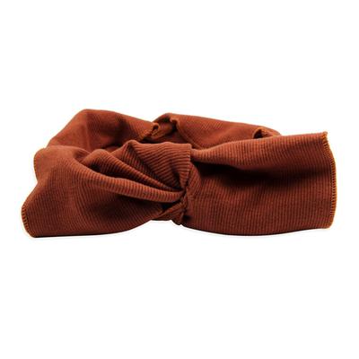 D.O-L-3-4-HDH2545BR - RIBBON FABRIC HAIR BAND - BROWN/1PC