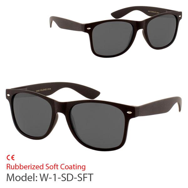 L-4-3-FTR-W-1-SD-SFT - CLASSIC SOFT COAT SUPER DARK SUNGLASSES/12PCS