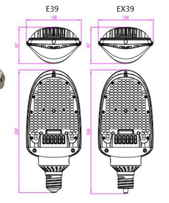 75 WATTS FLAT LED CORN BULB(RETROFIT KIT)-5700K