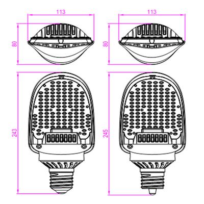 54 WATTS FLAT LED CORN BULB(RETROFIT KIT)-5700K