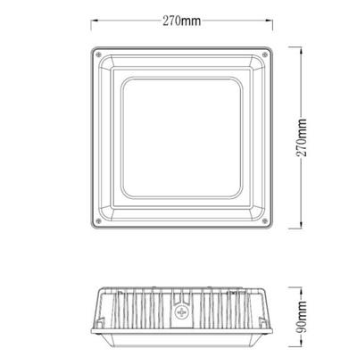 75W LED Canopy Light-5700K UL/DLC