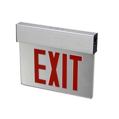 LED EXIT SIGN DOUBLE SIDED MIRROR STYLE CEILING STYLE WITH 90 MINS BATTERY BACKUP -RED UL LISTED JELEX2RM