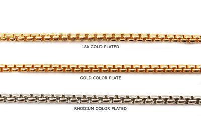 BCH1074  Box Chain CHOOSE COLOR BELOW