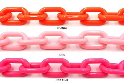 AC1009   Acrylic/Plastic Cable Chain CHOOSE COLOR BELOW