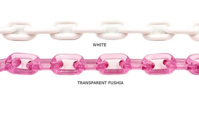 AC1009   Acrylic/Plastic Cable Chain CHOOSE COLOR BELOW