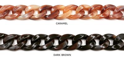 AC1008 Acrylic/Plastic Curb Chain CHOOSE COLOR BELOW