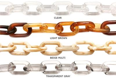 AC1006 Acrylic/Plastic Link Chain CHOOSE COLOR BELOW