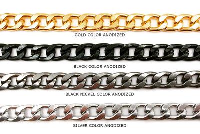 ACYF1110 Aluminum Curb Chain CHOOSE COLOR BELOW