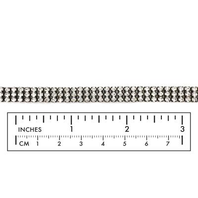 MSC1001 Triple Rows Crystal Chain