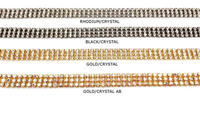 MSC1001 Triple Rows Crystal Chain
