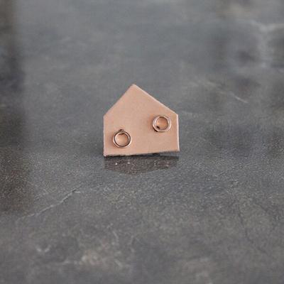 Stud Shapes Earrings / Rose Gold
