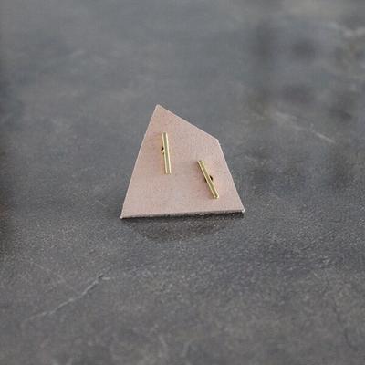 Stud Shapes Earrings / Gold
