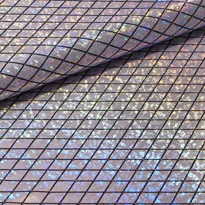 Argyle Shattered Glass Spandex - Snow White