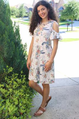 HH544 Crisscross Neck Dress Wholesale Only