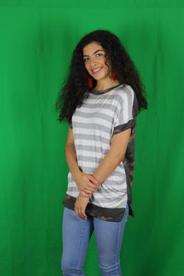 DAT041904X Two Tone Top