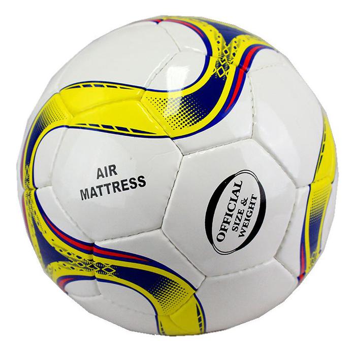 Perrini Indoor Outdoor Blue/Yellow/Red Color Soccer Ball Size 5