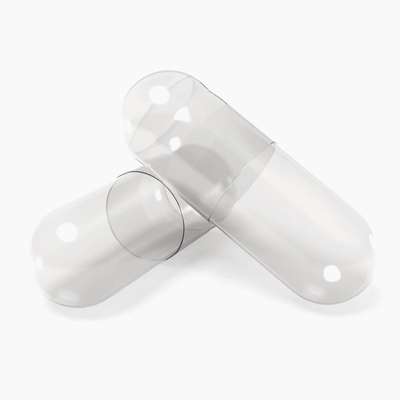 Gelatin Clear Empty Capsules- Size 00