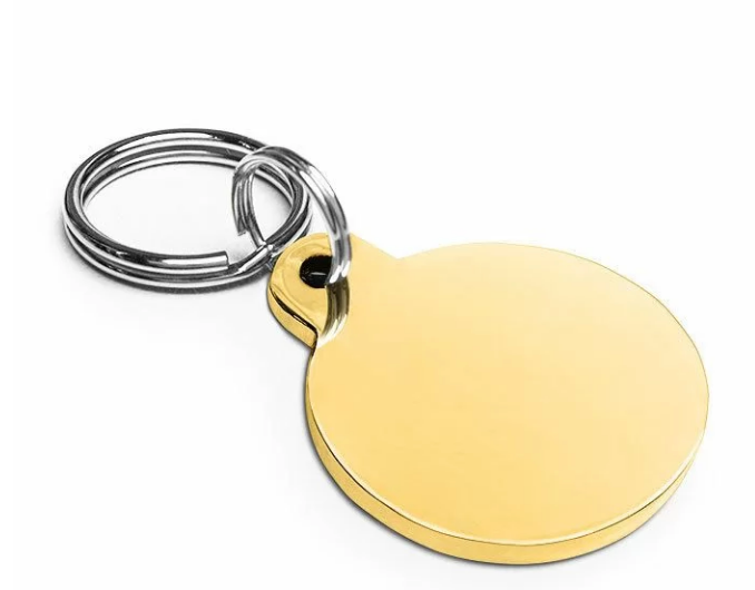 Engraved pet ID tag