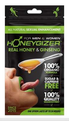 HONEYGIZER ROYAL HONEY w/GINSENG–12 Sachets