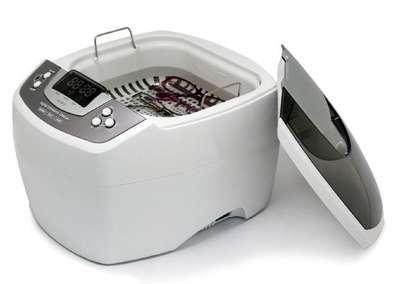 iSonic P4810 Commercial Ultrasonic Cleaner, 2.1Qt/2L, 110V for Brass, Gun Parts, Carburetor Cleaning , white