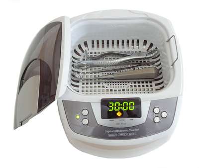 iSonic P4810 Commercial Ultrasonic Cleaner, 2.1Qt/2L, 110V for Brass, Gun Parts, Carburetor Cleaning , white