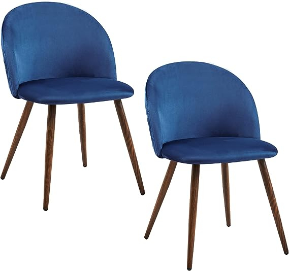 FurnitureR Upholstered Velvet Dining Chair