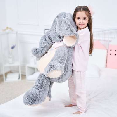 IKASA Giant Elephant Stuffed Animal Plush Toys Gifts Gray