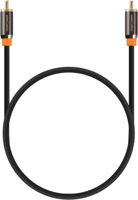 FosPower (3 Feet) Digital Audio Coaxial Cable [24K Gold Plated Connectors] Premium S/PDIF RCA Male to RCA Male for Home Theater, HDTV, Subwoofer, Hi-Fi Systems