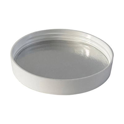 92mm 92-400 White Smooth Plastic Cap w/Induction Seal
