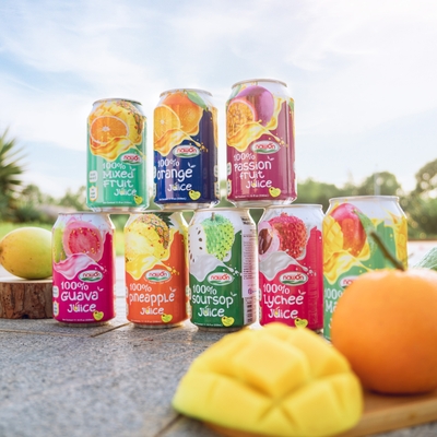 Best Quality Natural Mango Juice Drink Canned 330ml Pure Juice Drink Made by NAWON in Vietnam Factory GMP OEM ODM